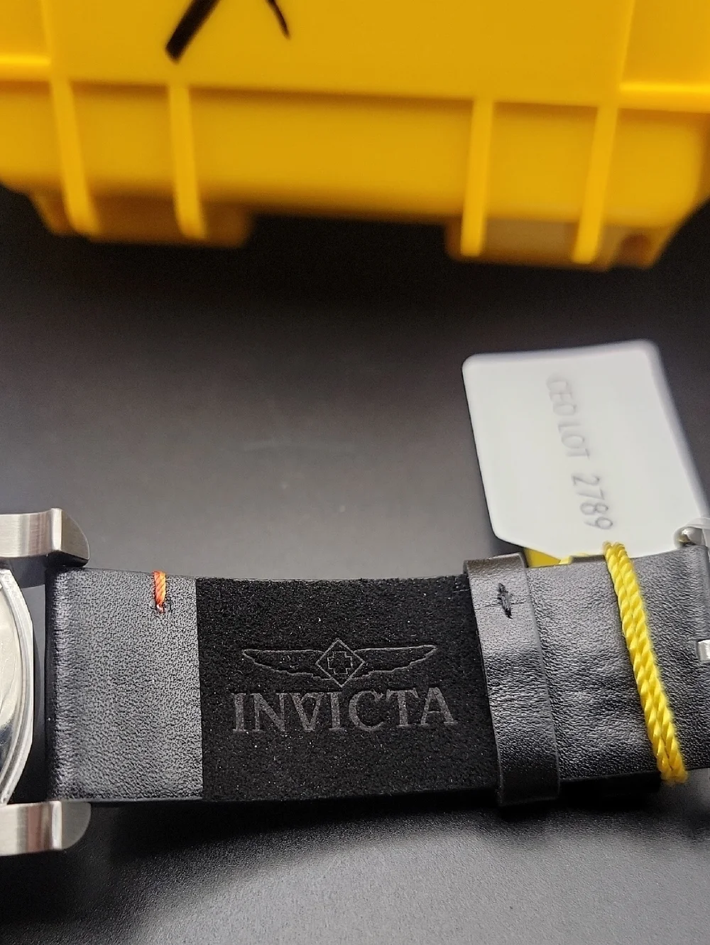 53mm Invicta CEO Mens Aviator Black Brushed Stainless Chronograph Watch Signed